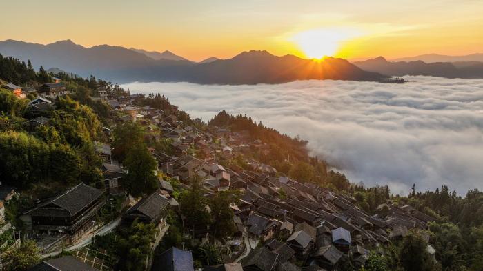 貴州榕江：金秋鄉村美如畫