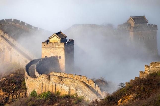 金山嶺長城雨后再現云海景觀